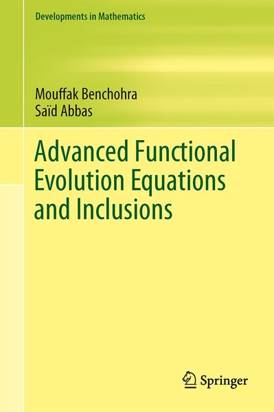 Produktbild: Advanced Functional Evolution Equations and Inclusions