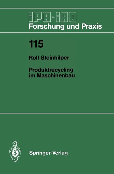 Produktbild: Produktrecycling im Maschinenbau