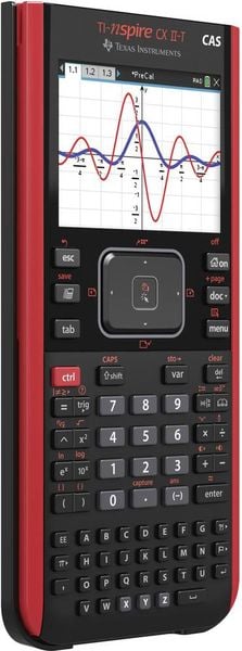 Produktbild: Texas Instruments Grafikrechner TI-NSpire CX II-T CAS rotes Geh&auml;use