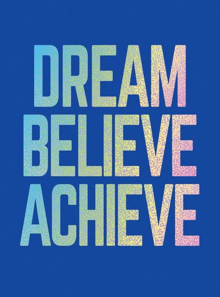 Produktbild: Dream, Believe, Achieve