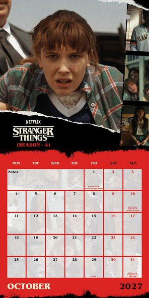 Produktbild: Stranger Things &ndash; Season 5 &ndash; Netflix &ndash; Offizieller Kalender 2027