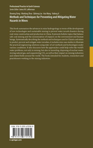 Produktbild: Methods and Techniques for Preventing and Mitigating Water Hazards in Mines