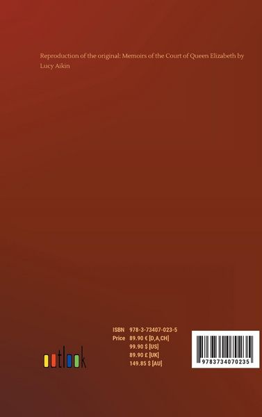 Produktbild: Memoirs of the Court of Queen Elizabeth