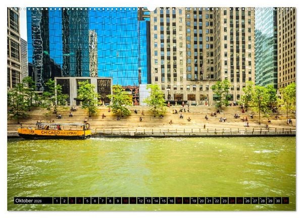 Produktbild: Chicago Impressionen (Wandkalender 2026 DIN A2 quer), CALVENDO Monatskalender