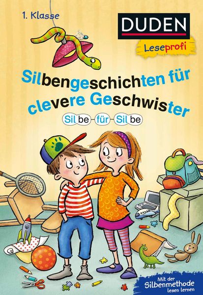 Produktbild: Duden Leseprofi &ndash; Silbe f&uuml;r Silbe: Silbengeschichten f&uuml;r clevere Geschwister, 1. Klasse