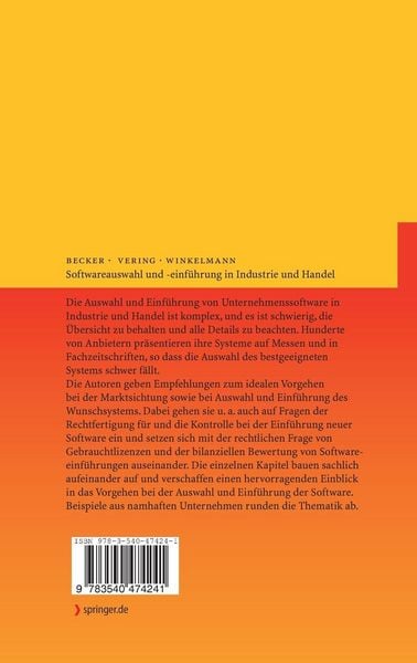 Produktbild: Softwareauswahl und -einf&uuml;hrung in Industrie und Handel