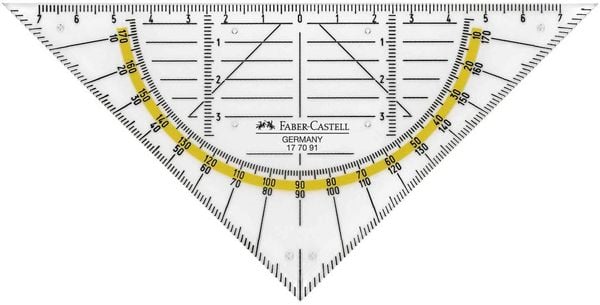 Produktbild: Faber-Castell Geodreieck klein 14cm