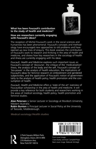 Produktbild: Foucault, Health and Medicine