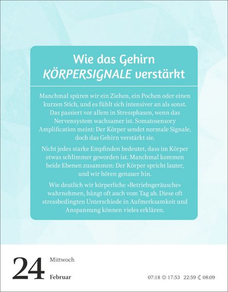 Produktbild: Der Psychologie-Kalender Tagesabrei&szlig;kalender 2027 - Endlich wissen, wie wir ticken