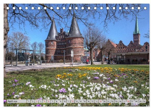 Produktbild: Hansestadt L&uuml;beck (Tischkalender 2026 DIN A5 quer), CALVENDO Monatskalender