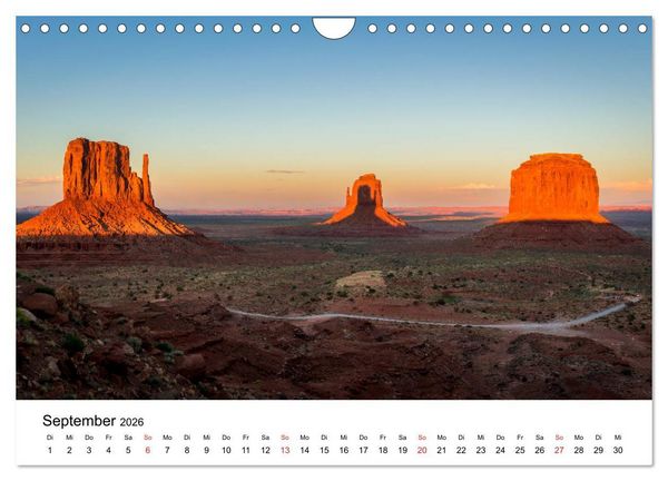 Produktbild: S&uuml;dwesten der USA - Atemberaubende Landschaften (Wandkalender 2026 DIN A4 quer), CALVENDO Monatskalender
