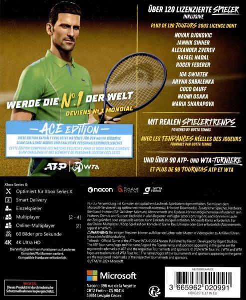 Produktbild: TIEBREAK - ACE Edition - Official Game of the ATP and WTA (ACE Edition)