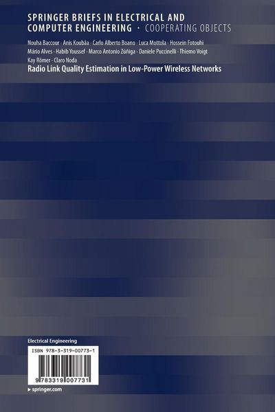 Produktbild: Radio Link Quality Estimation in Low-Power Wireless Networks