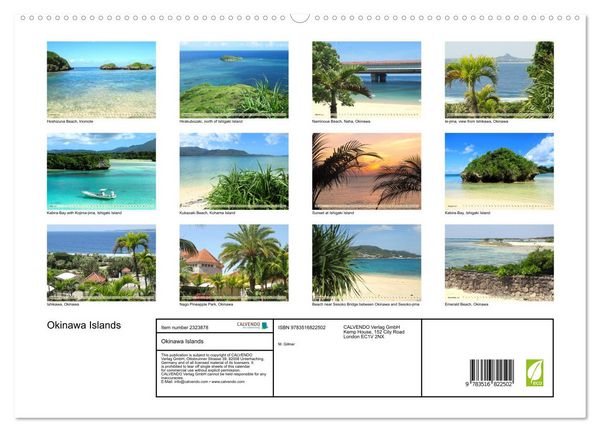 Produktbild: Okinawa Islands (High Quality Premium Wall Calendar 2027 DIN A2 landscape),CALVENDO 12 Month Wall Calendar