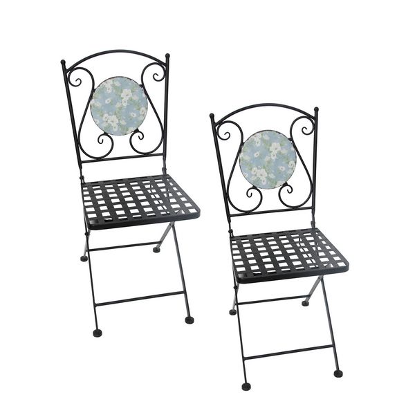 Produktbild: HTI-Living Gartentisch und 2 St&uuml;hle Celia Petunien Gartentisch und 2 St&uuml;hle Celia Petunien