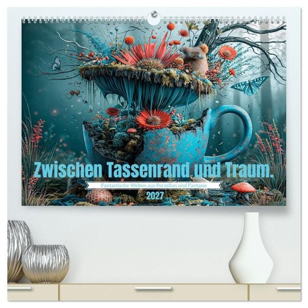 Produktbild: Zwischen Tassenrand und Traum (hochwertiger Premium Wandkalender 2027 DIN A2 quer), Kunstdruck in Hochglanz