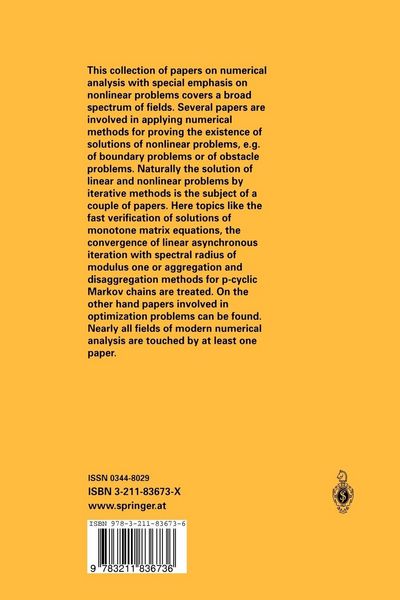 Produktbild: Topics in Numerical Analysis