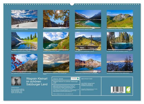 Produktbild: Wagrain Kleinarl im sch&ouml;nen Salzburger Land (hochwertiger Premium Wandkalender 2026 DIN A2 quer), Kunstdruck in Hochglanz