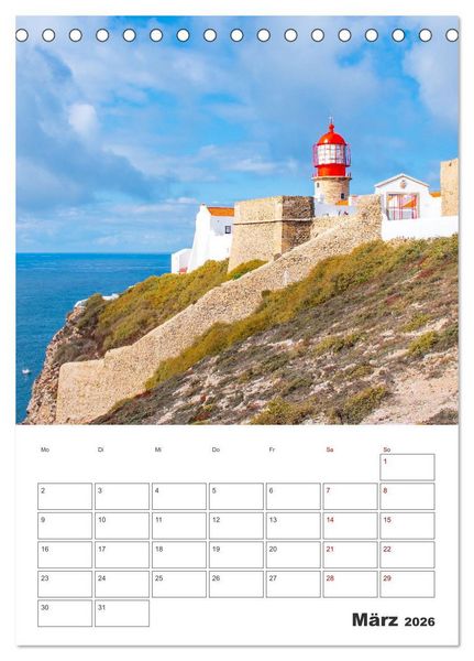 Produktbild: Portugal - ein Traumreiseziel (Tischkalender 2026 DIN A5 hoch), CALVENDO Monatskalender