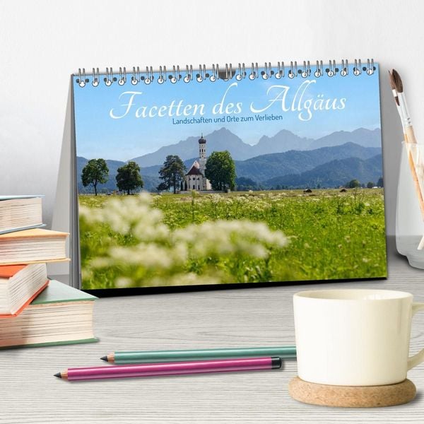 Produktbild: Facetten des Allg&auml;us. Landschaften und Orte zum Verlieben (Tischkalender 2027 DIN A5 quer), CALVENDO Monatskalender