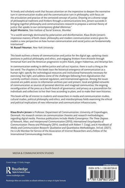 Produktbild: A Theory of Communication and Justice