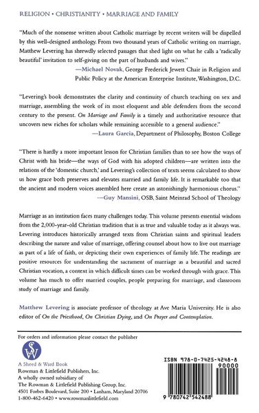 Produktbild: On Marriage and Family