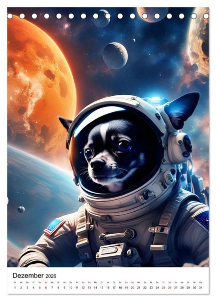 Produktbild: Chihuahua Karrieren (Tischkalender 2026 DIN A5 hoch), CALVENDO Monatskalender