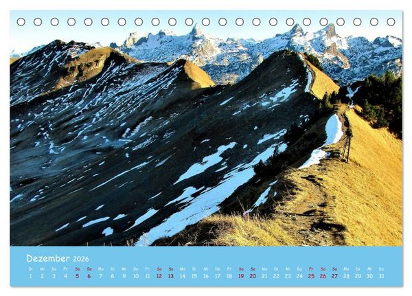 Produktbild: Majest&auml;tische Alpen (Tischkalender 2026 DIN A5 quer), CALVENDO Monatskalender