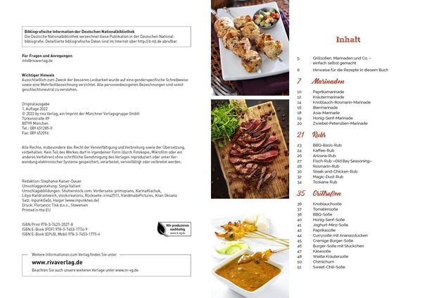 Produktbild: So&szlig;en, Dips und Marinaden zum Grillen