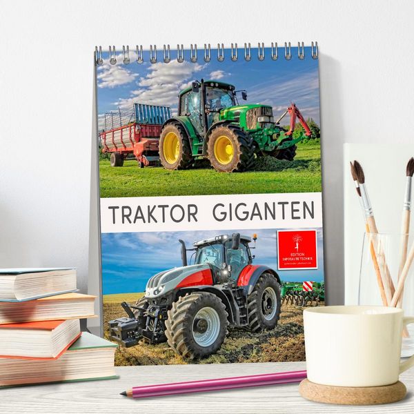Produktbild: Traktor Giganten (Tischkalender 2026 DIN A5 hoch), CALVENDO Monatskalender