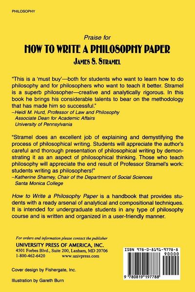 Produktbild: How to Write a Philosophy Paper