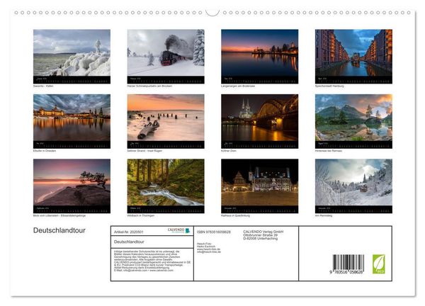 Produktbild: Deutschlandtour (hochwertiger Premium Wandkalender 2026 DIN A2 quer), Kunstdruck in Hochglanz