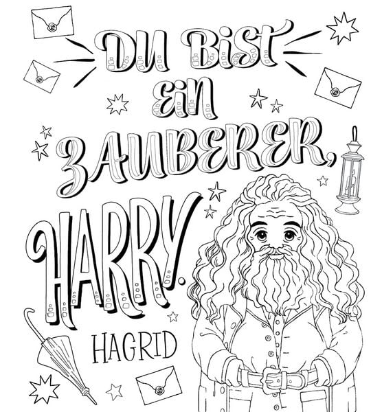 Produktbild: Aus den Filmen zu Harry Potter: Magische Poster zum Ausmalen - Zauberhafte Zitate aus der Welt von Harry Potter
