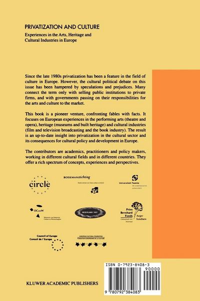 Produktbild: Privatization and Culture