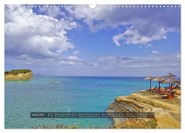 Produktbild: Sch&ouml;nes Korfu (Wandkalender 2026 DIN A3 quer), CALVENDO Monatskalender