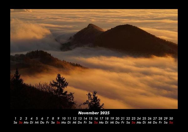 Produktbild: Bergige Welten 2025 Fotokalender DIN A3