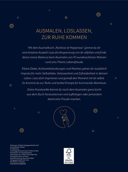Produktbild: Rainbow of Happiness | Ausmalen und loslassen
