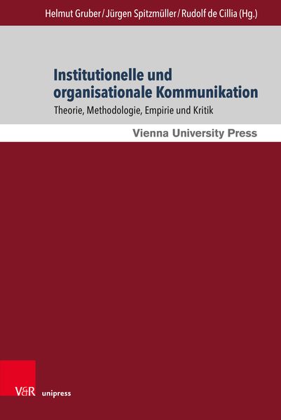 Produktbild: Institutionelle und organisationale Kommunikation