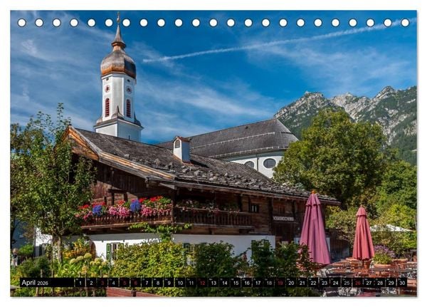 Produktbild: Traumlandschaft Werdenfelser Land - Teil I (Tischkalender 2026 DIN A5 quer), CALVENDO Monatskalender