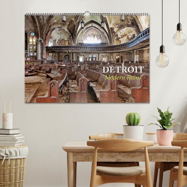 Produktbild: Detroit - Modern Ruins (Wandkalender 2026 DIN A2 quer), CALVENDO Monatskalender