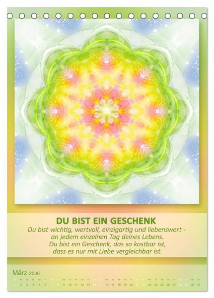 Produktbild: Light Energy Mandalas - Kalender - Vol. 1 (Tischkalender 2026 DIN A5 hoch), CALVENDO Monatskalender
