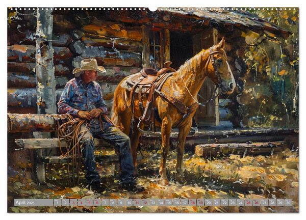 Produktbild: Horses, Power and Freedom (High Quality Premium Wall Calendar 2026 DIN A2 landscape),CALVENDO 12 Month Wall Calendar