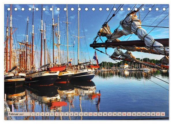 Produktbild: Hanse Sail - Rostock. Du bist so sch&ouml;n (Tischkalender 2027 DIN A5 quer), CALVENDO Monatskalender