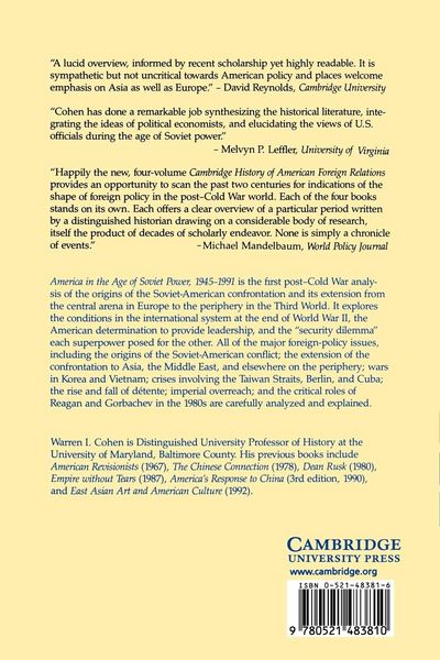 Produktbild: The Cambridge History of American Foreign Relations