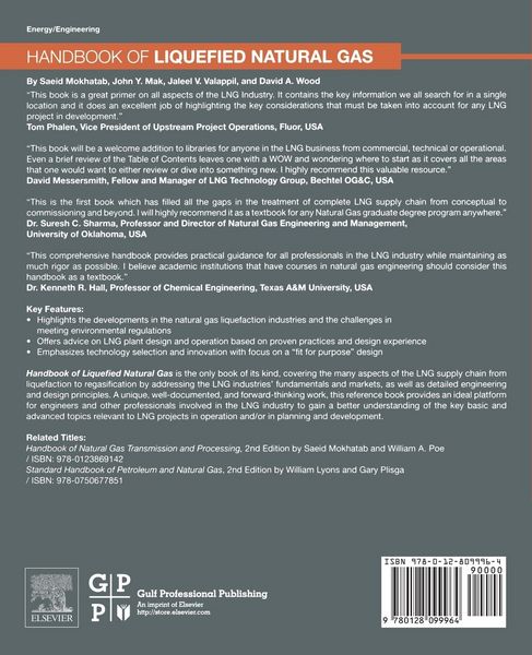 Produktbild: Handbook of Liquefied Natural Gas