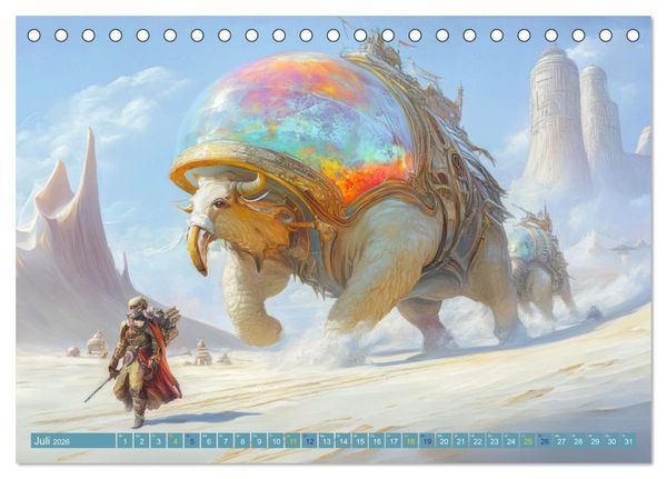 Produktbild: Science Fiction - Originelle Welten (Tischkalender 2026 DIN A5 quer), CALVENDO Monatskalender
