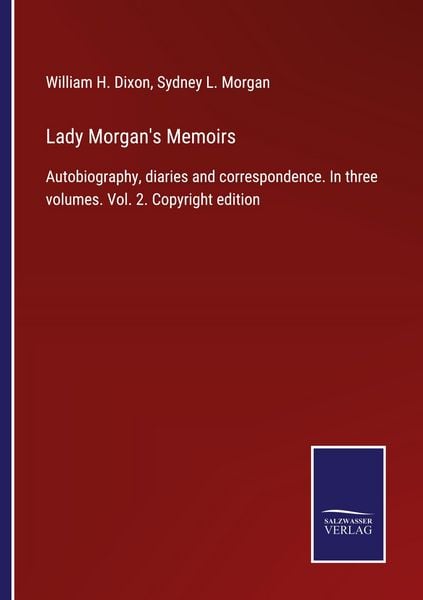 Produktbild: Lady Morgan's Memoirs