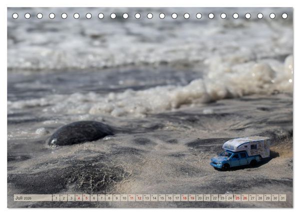 Produktbild: Miniature Caravaning: Gro&szlig;es Abenteuer mit kleinem Camper (Tischkalender 2026 DIN A5 quer), CALVENDO Monatskalender