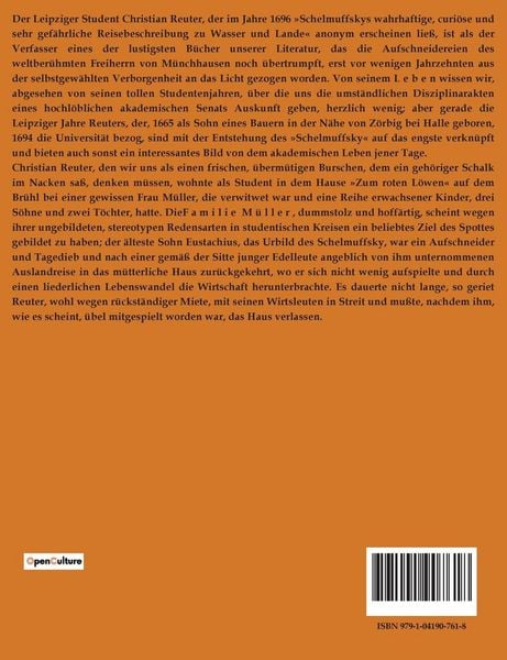 Produktbild: Schelmuffskys wahrhaftige, kuriöse und sehr gefährliche Reisebeschreibung zu Wasser und zu Lande