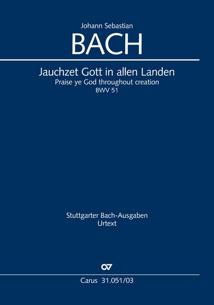 Produktbild: Jauchzet Gott in allen Landen (Klavierauszug)